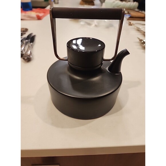 Mid Century Modern Rosenthal Tapio Wirkkala Black Matte Teapot - Picture 1 of 8